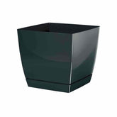 Prosperplast Coubi Square Planter 18x18x16.5cm - Graphite Gray